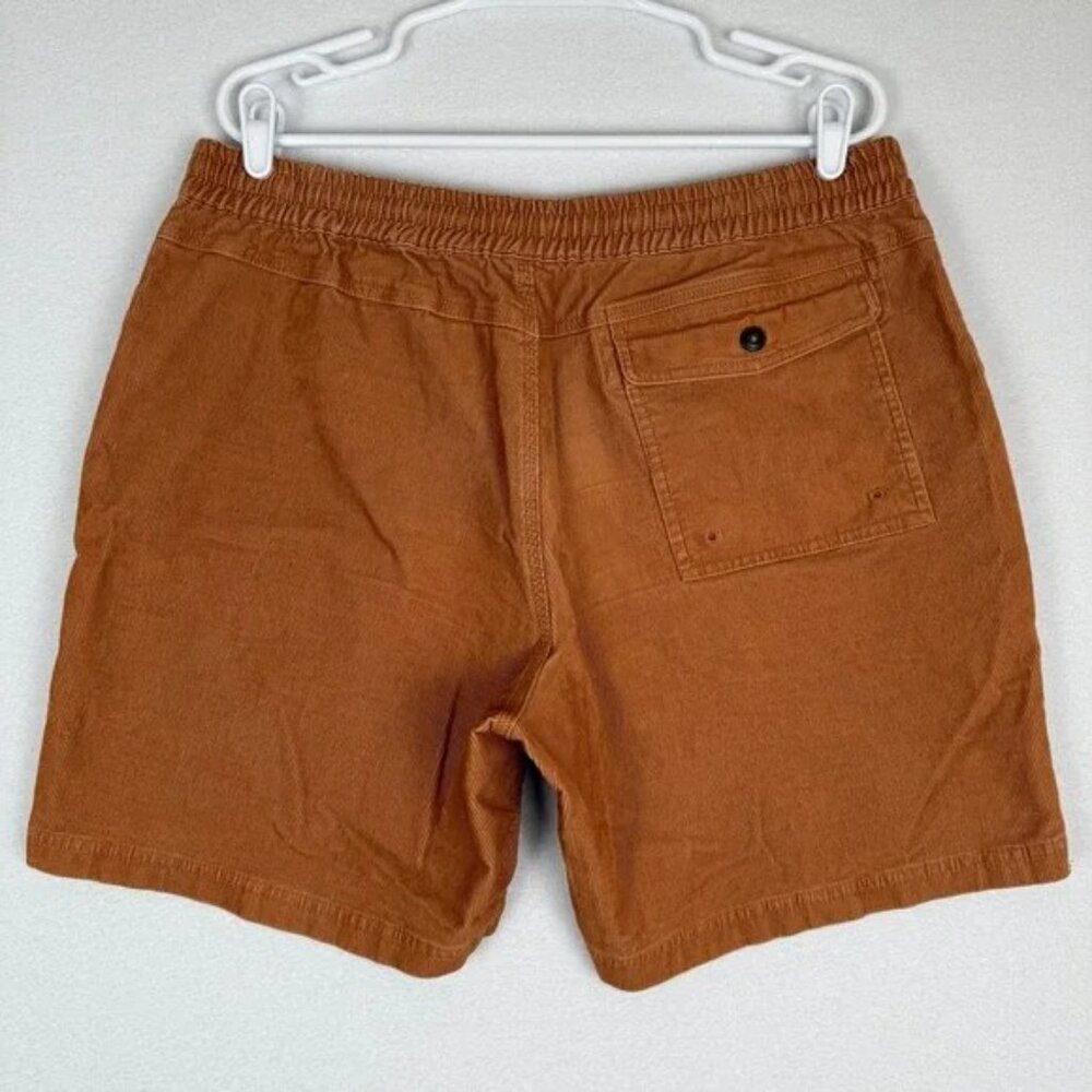 Howler Bros Pressure Drop Cord Shorts Mens 34 Orange Corduroy Stretch Drawstring - Picture 2 of 10